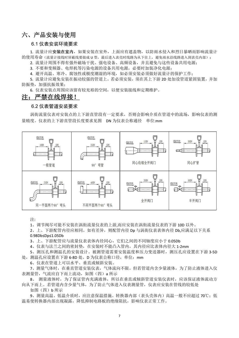 渦街流量計說明書-Y板最終版本2021-10